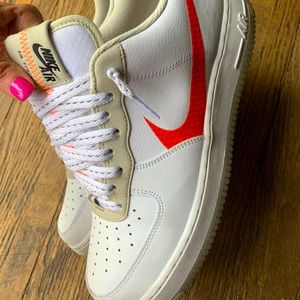 Nike AF1 orange swish
